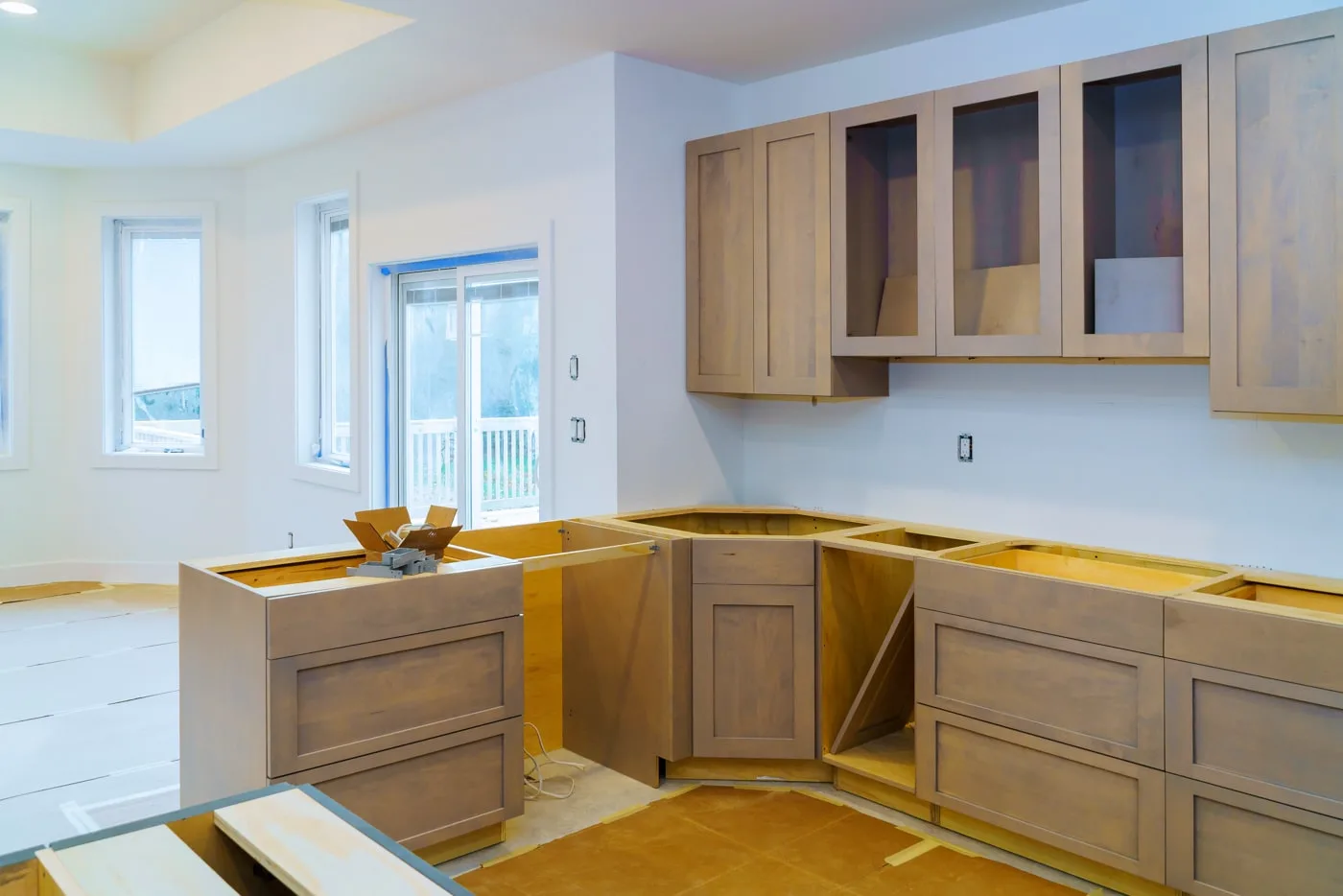 Finished kitchen remodel with new cabinetry in Southwest Indiana